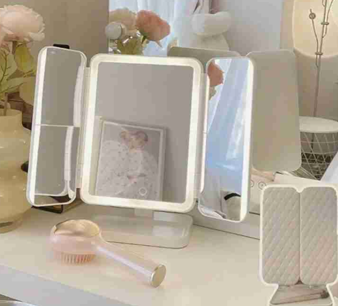 Espejo LED de mesa SATE recargable