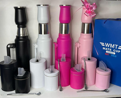 KIT MATERO (Termo, guampa, bombilla y yerbateras)