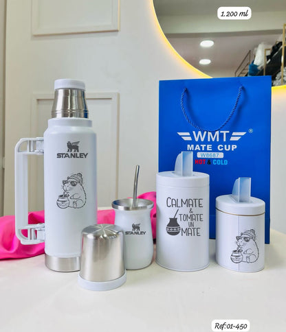 KIT MATERO (Termo, guampa, bombilla y yerbateras)